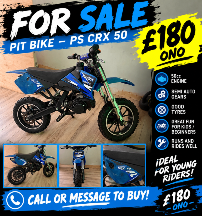 Ps crx 50cc pit bike 