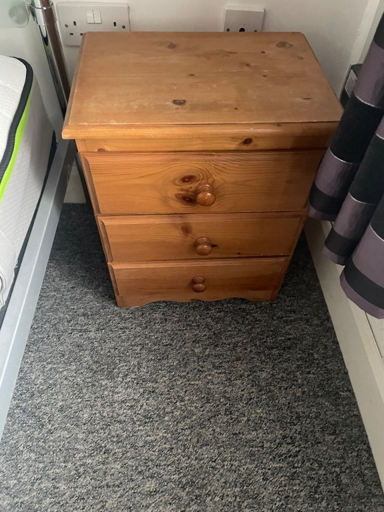 Free set of pine bedroom furniture 