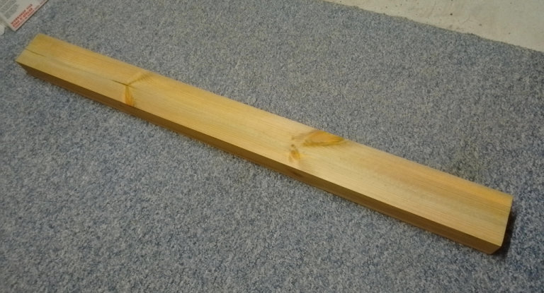 Large Railway Sleeper - Wood - Planed / smoothed off finish - Fireplace Plinth / Shelf etc 