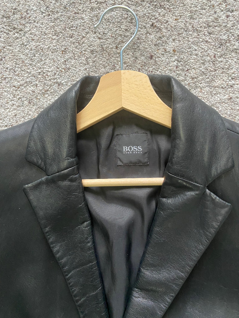 image for Boss leather coat- Bargain. Xmas Gift??