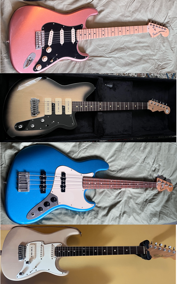 Guitars and Jazz Bass for Sale + free guitar - or trade for Telecaster(s)