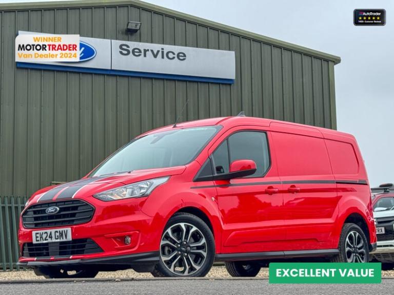 2024 Ford Transit Connect AUTO LWB L2H1 Low Roof 250 Sport Air Con Cruise EURO 6 Panel Van Diesel...