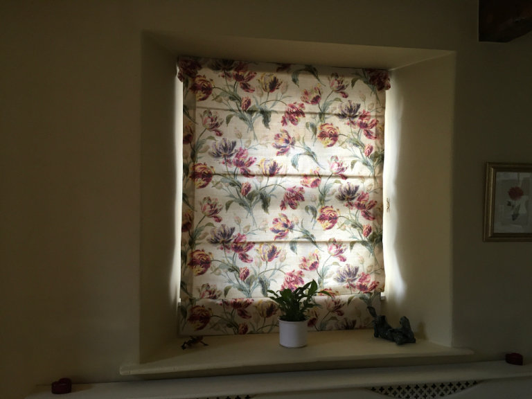 Laura Ashley Gosford Cranberry Blind