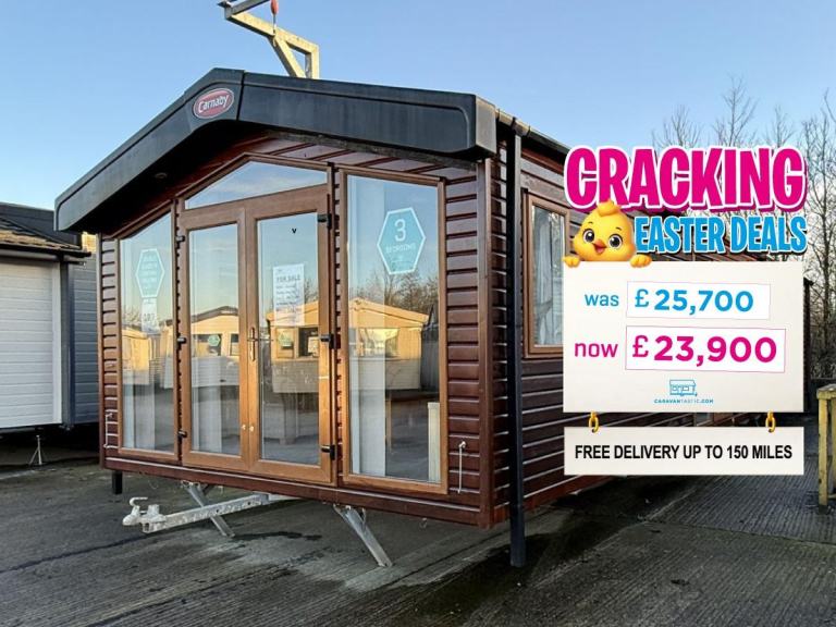 39x13ft 3 Bed Wood Clad Static Caravan - Open Plan, DG, CH - Offsite / Own Land