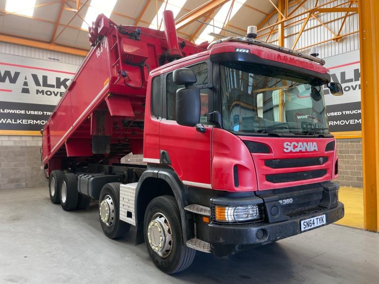 SCANIA P360 EURO 5 8X4 ALUMINIUM INSULATED TIPPER - 2014 - SN64 TYK