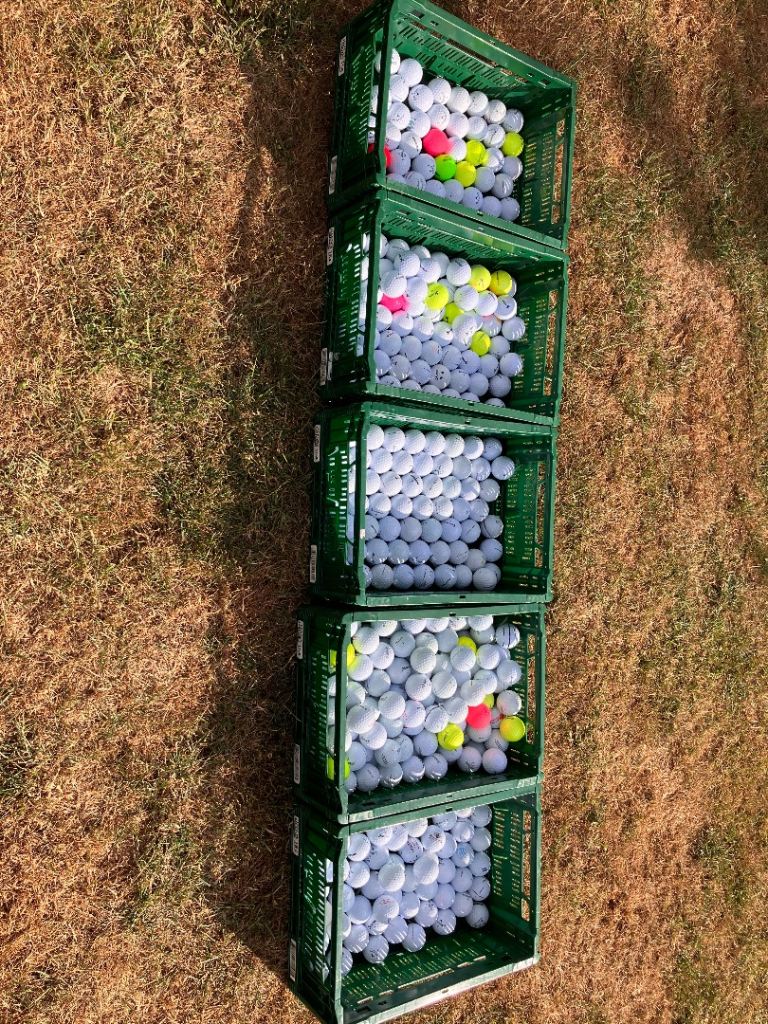 Good Condition Used Golf Balls - White & Coloured Mix