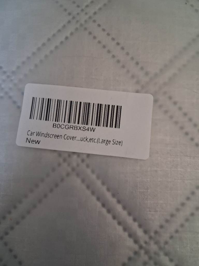 New Car Windscreen Cover (Large Size)