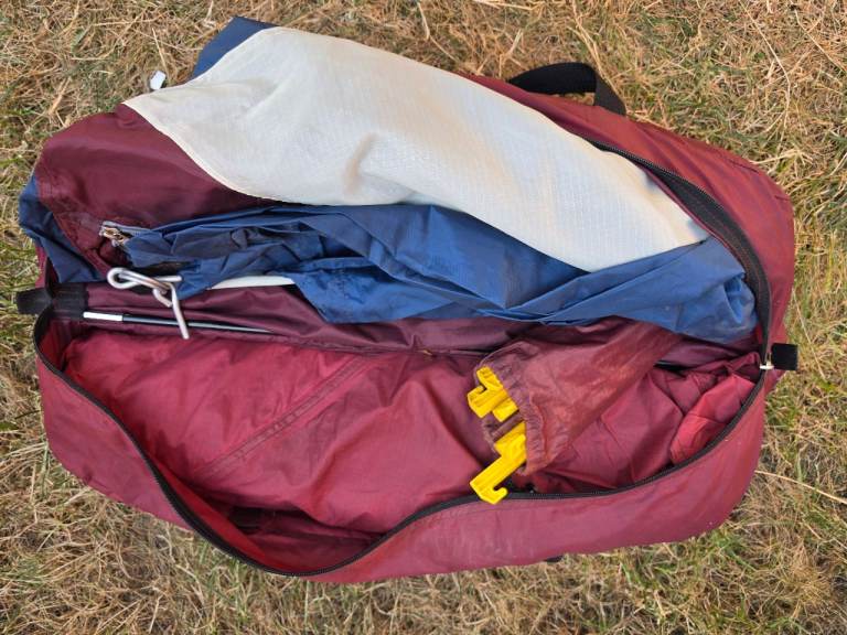 Camping tent with cover