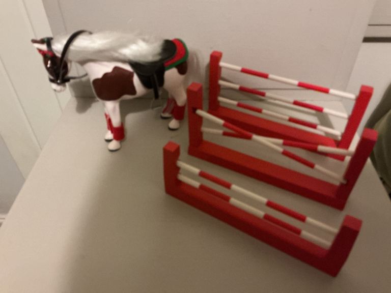 Horse and jumps set