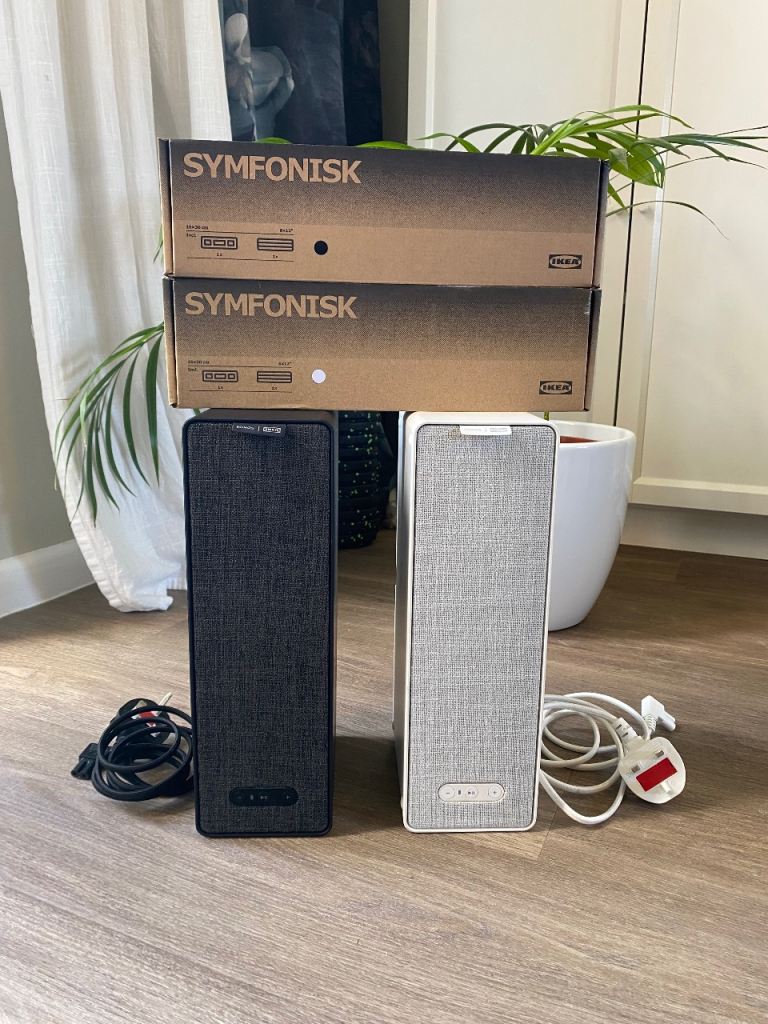 IKEA Sonos Symfonisk Bookshelf Speakers (Gen 1) + NEW Wall Brackets – Perfect Condition