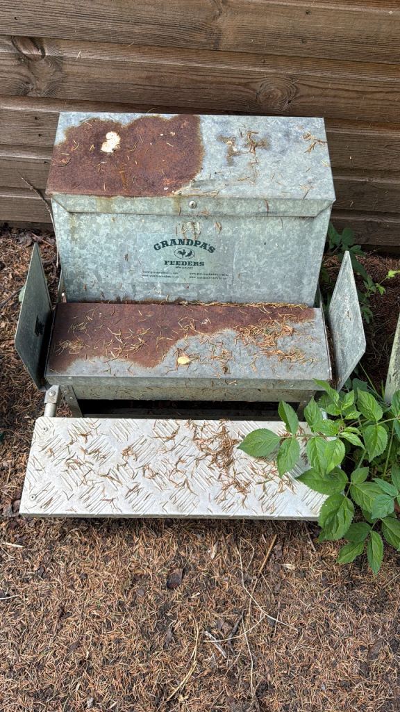 Grandpa’s chicken feeders