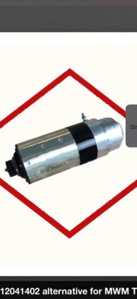 STARTER MOTOR MWM CAT TCG 2020