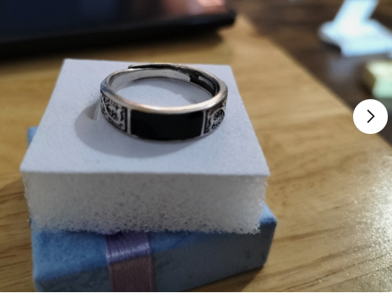 925 solid sterling silver adjustable ring