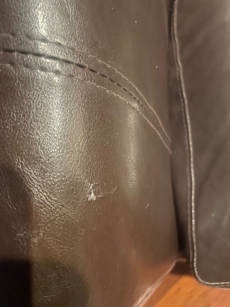 Faux Leather Armchair