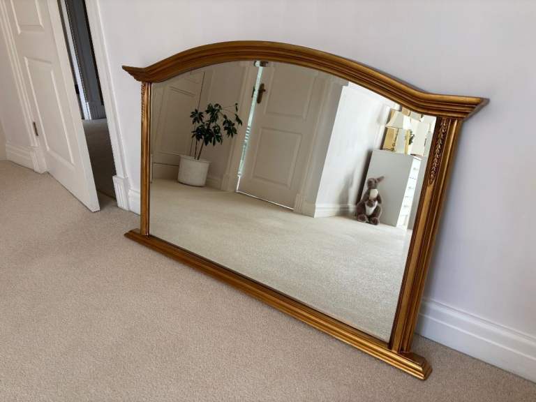 Large, Bevelled Fireplace Mirror 