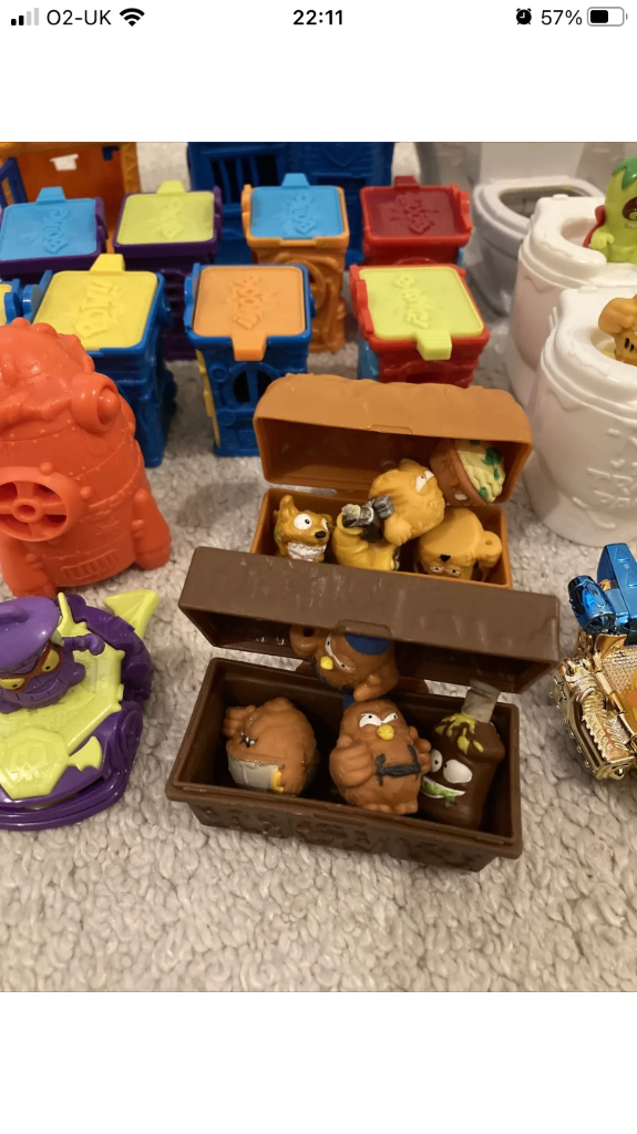 Grossery Gang Trash Pack Bundle Over 60 Pieces Minis Cars Toilets 