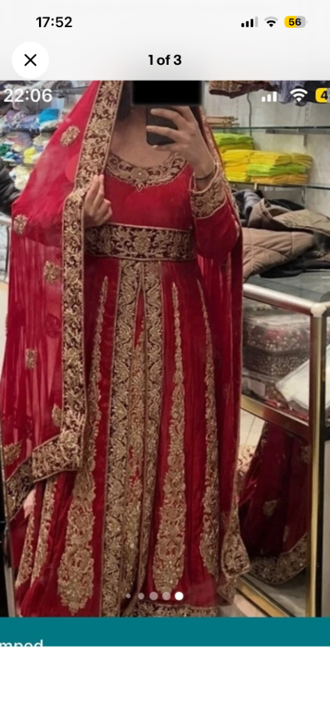 Asian Bridal Dress Brand New For Sale 
