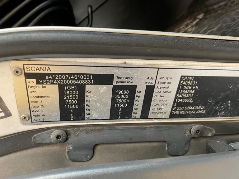 SCANIA P250 *EURO 6* 18 TONNE 4X2 CURTAINSIDER - 2016 - WP65 YAD