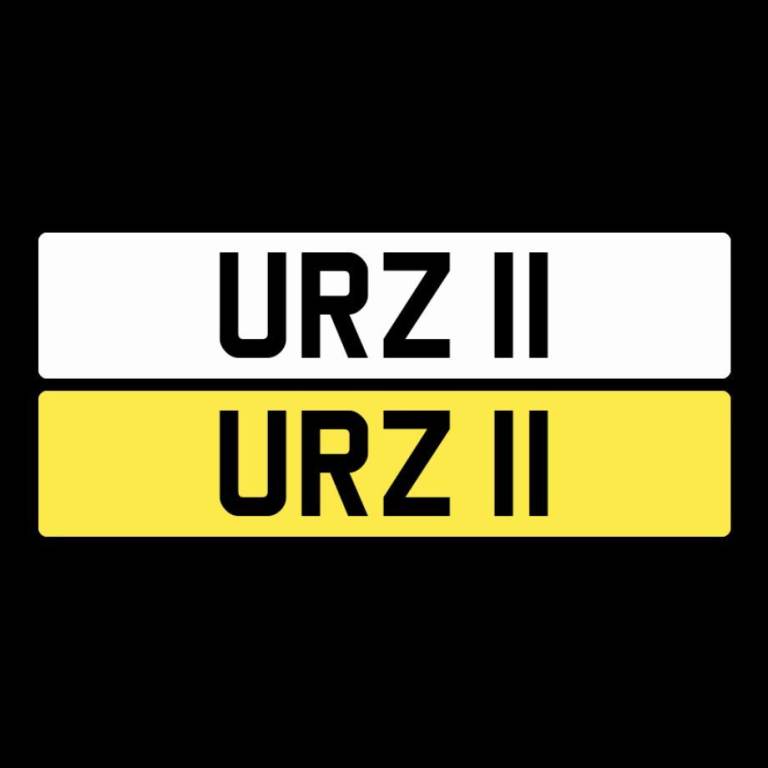 URZ 11 - Dateless 2 digit NI Number Plate