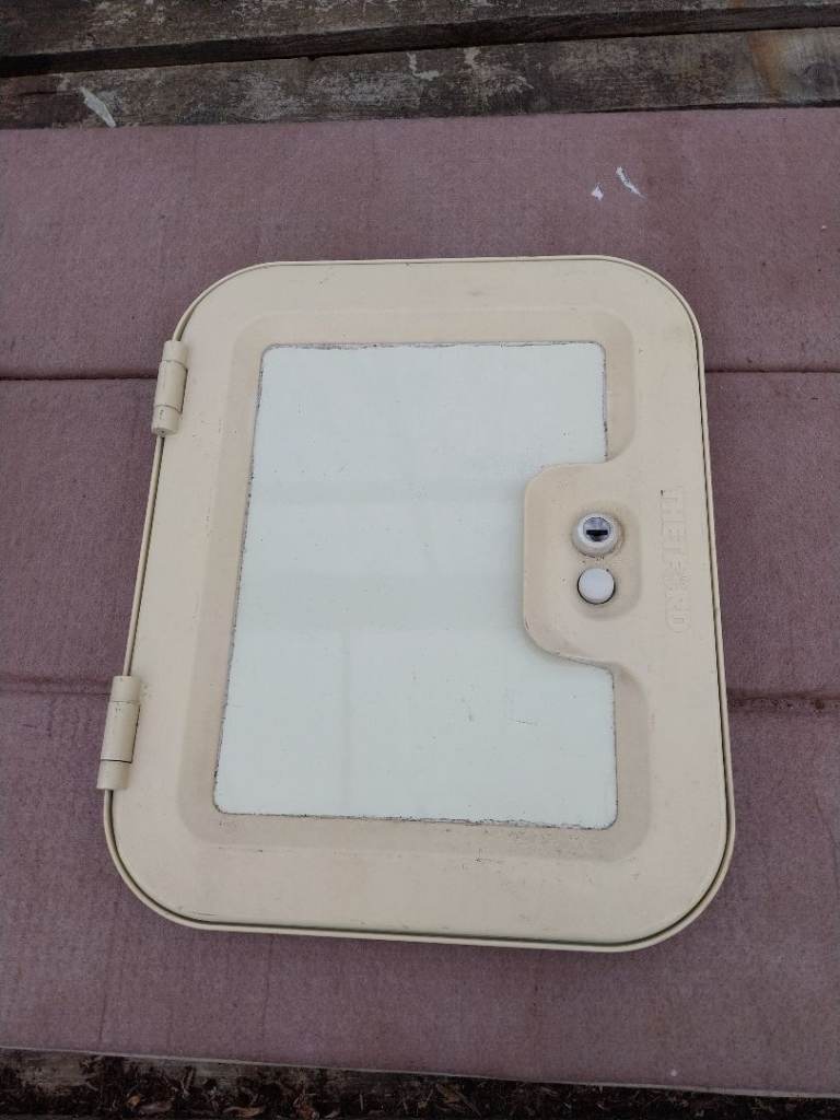 Caravan toilet door 