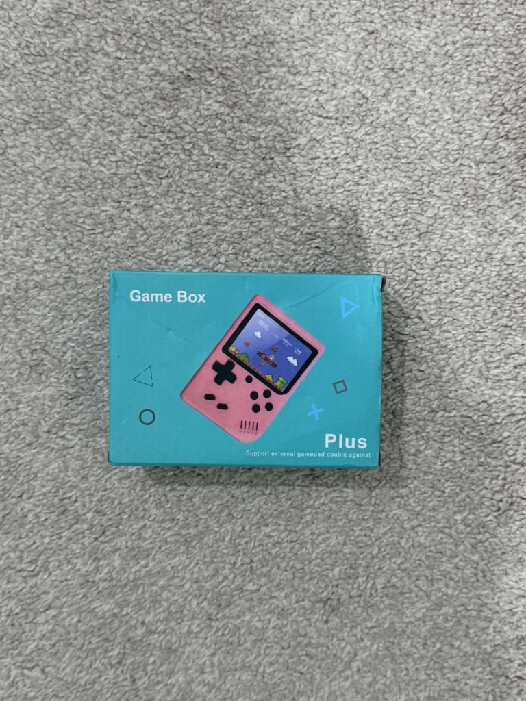 Game Box Plus Portable Retro Gaming Console, Blue used. 