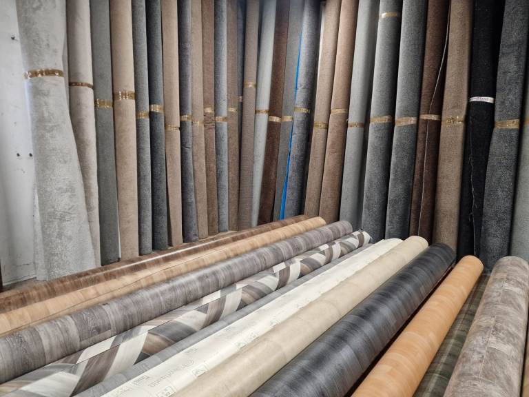 Various Vinyl Flooring Rolls – New Condition with Free Delivery