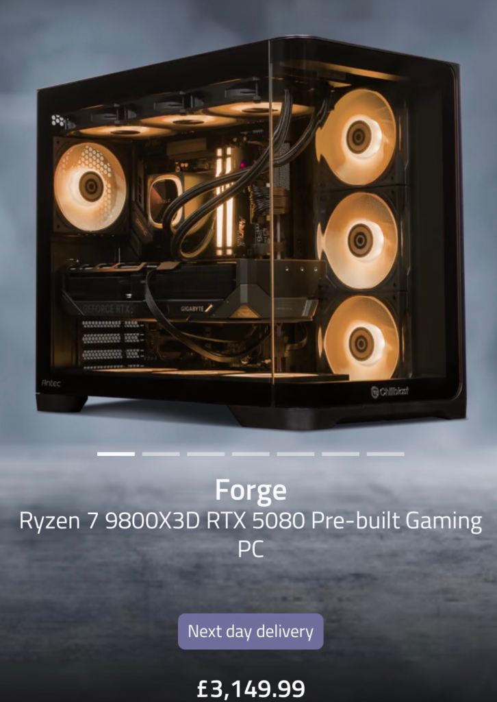 Ryzen 7 9800x3d rtx 5080