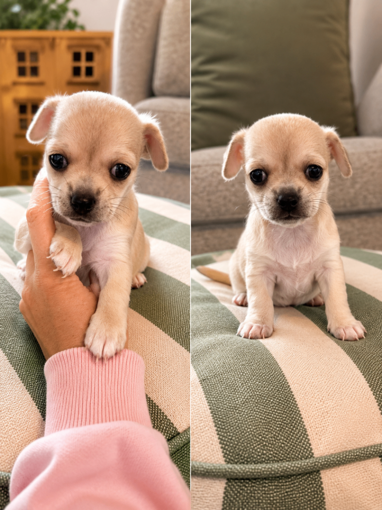 Chihuahua puppy 1 male left 