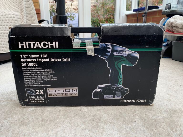 Hitachi cordless impact driver drill 18V