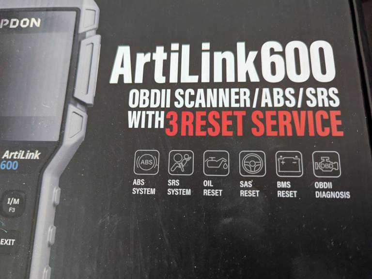 BOXED TOPDON ARTILINK 600 AL600 OBDII DIAGNOSTIC SCANNER OBD2 READER IN FULL WORKING ORDER