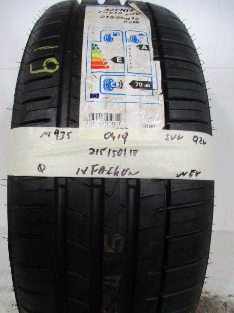 M935 1X 215/50/18 92W FALKEN AZENIS FK510 NEW 1X8MM TREAD DOT 6419