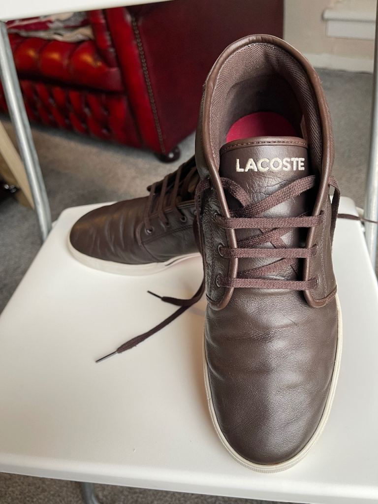 Lacoste Ampthill LCR Casual Smart Mens Lower Boots in Brown Size 9 UK