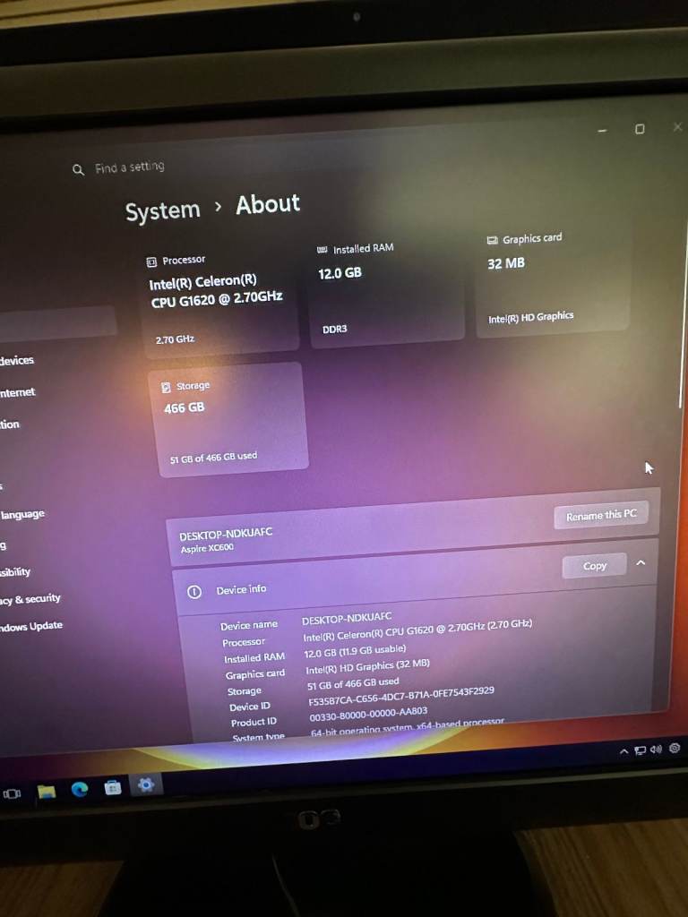 Acer Aspire XC600 Desktop PC – Complete Setup
