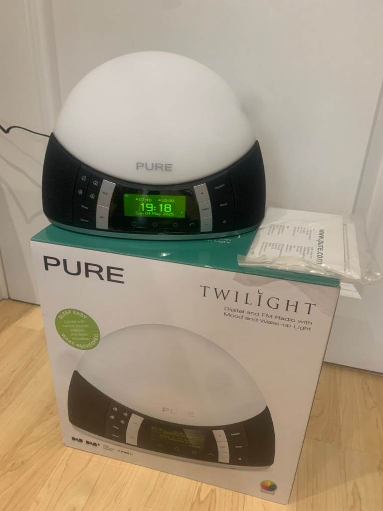 Pure Twilight Digital & FM Radio With Mood & Wake Up Light - DAB+ - With Box