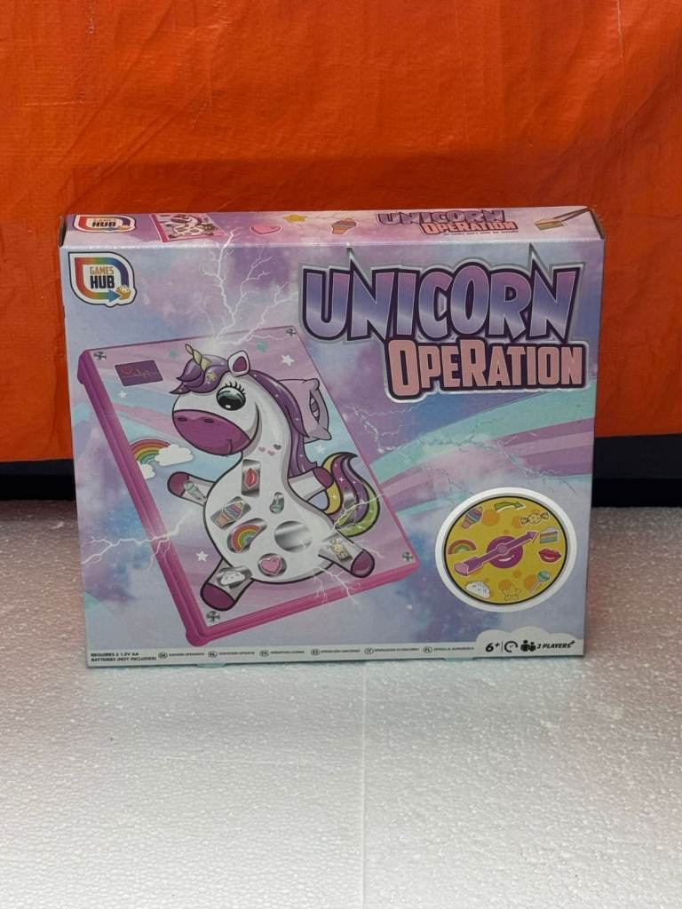 Unicorn Operation Board Game – Magical Skill Game for Kids (Ages 6+, 2 Players)