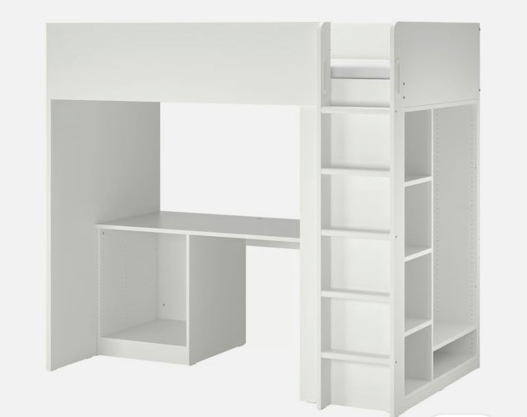 IKEA Loft bed with storage 