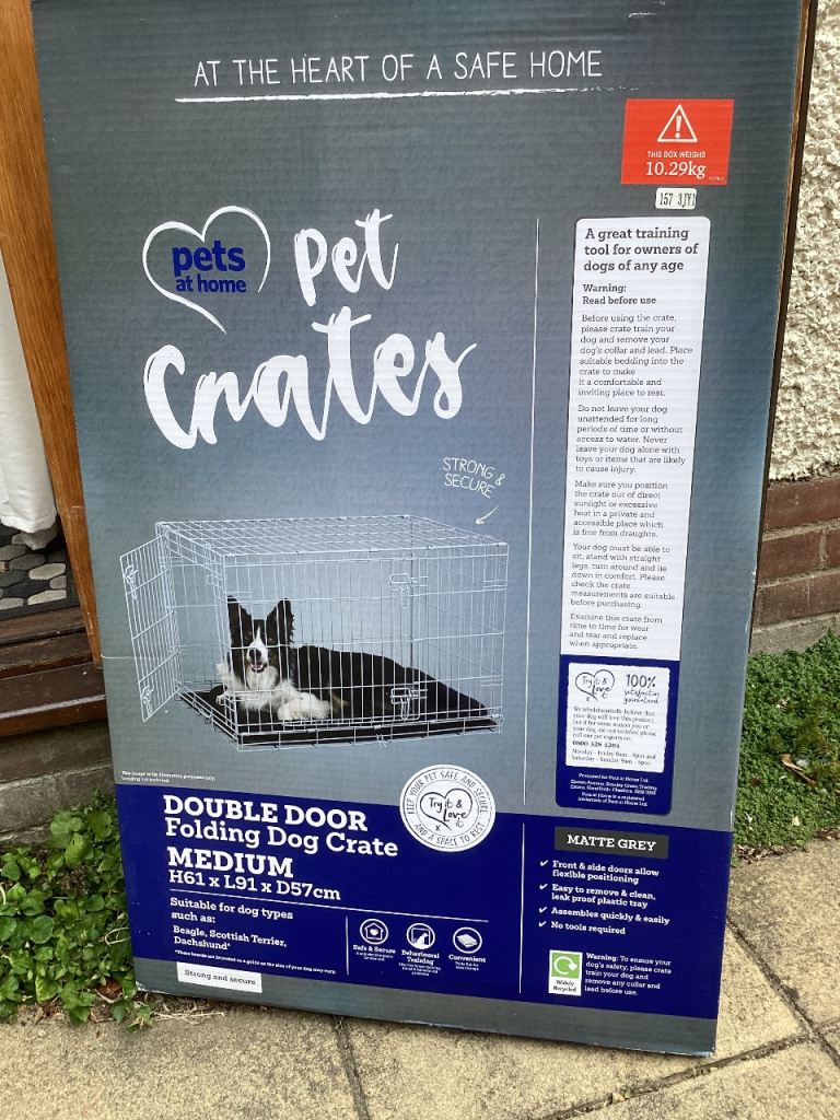 Medium size dog crate 