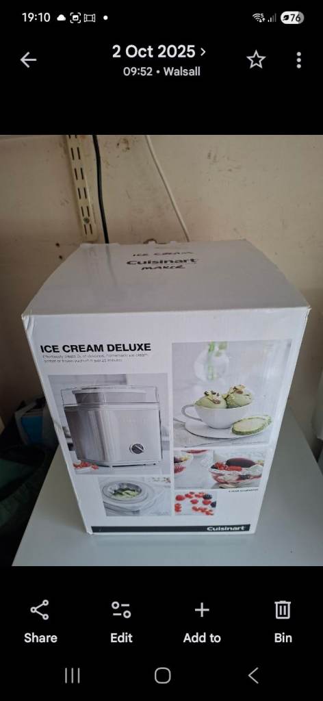 Cuisineart Ice cream maker