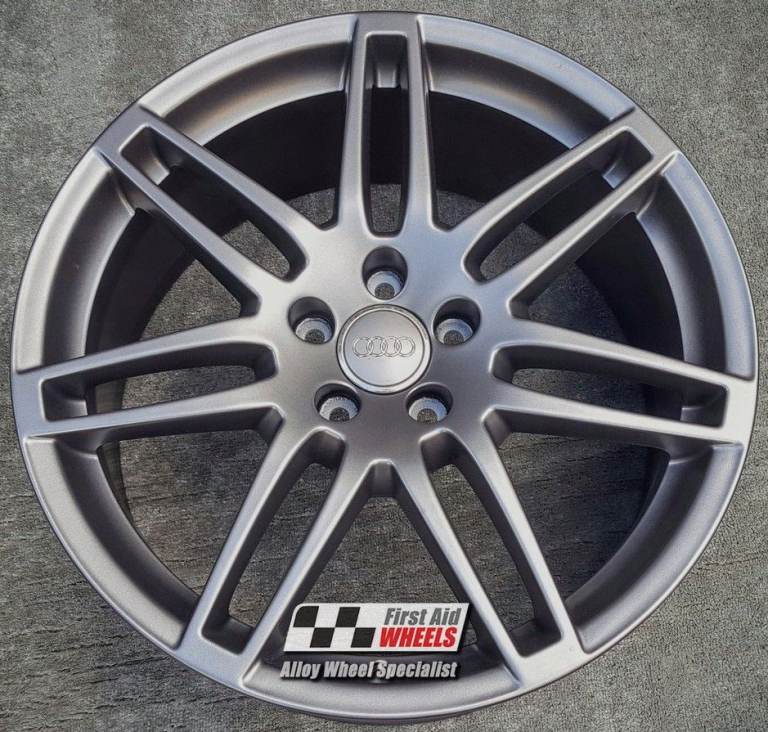 R328GS Swap AUDI A6 C6 4F 4X 19'' GENUINE LE MANS SATIN CARBON GREY ALLOY WHEELS