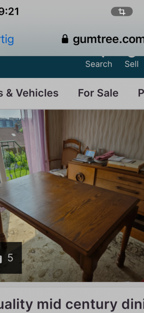 Quality Mid-Century Dining Table – Good Condition