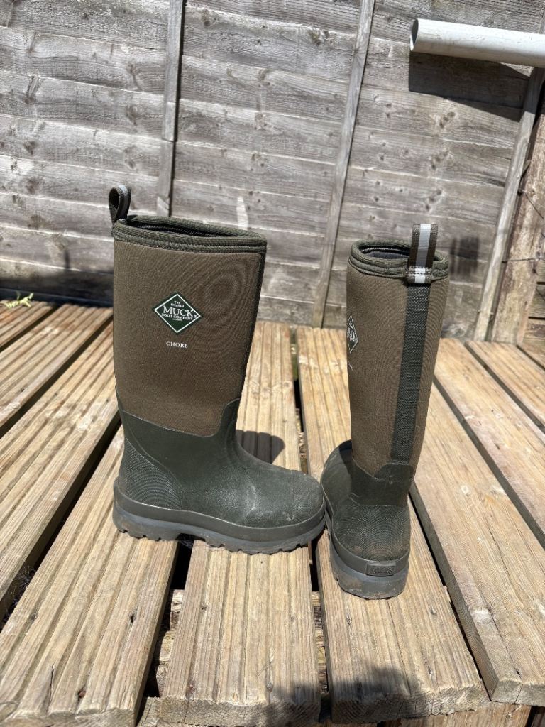 Muck Boot Wellingtons – UK Size 4, Green, Good Condition