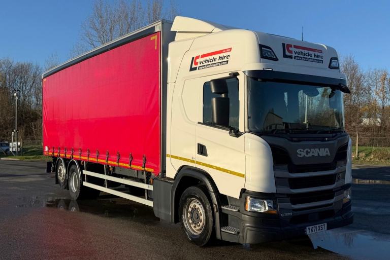 2022 71 plate Euro 6 Scania G320 6X2 26t sleeper curtain moffett carrier