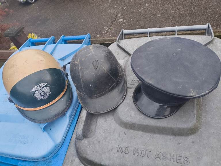 Old helmets