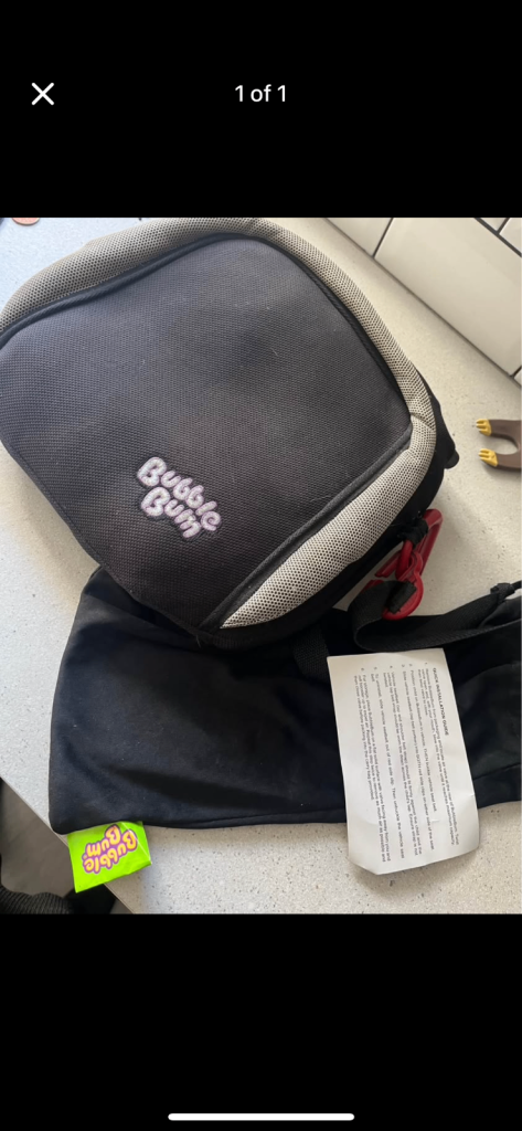 Bubble bum booster seat