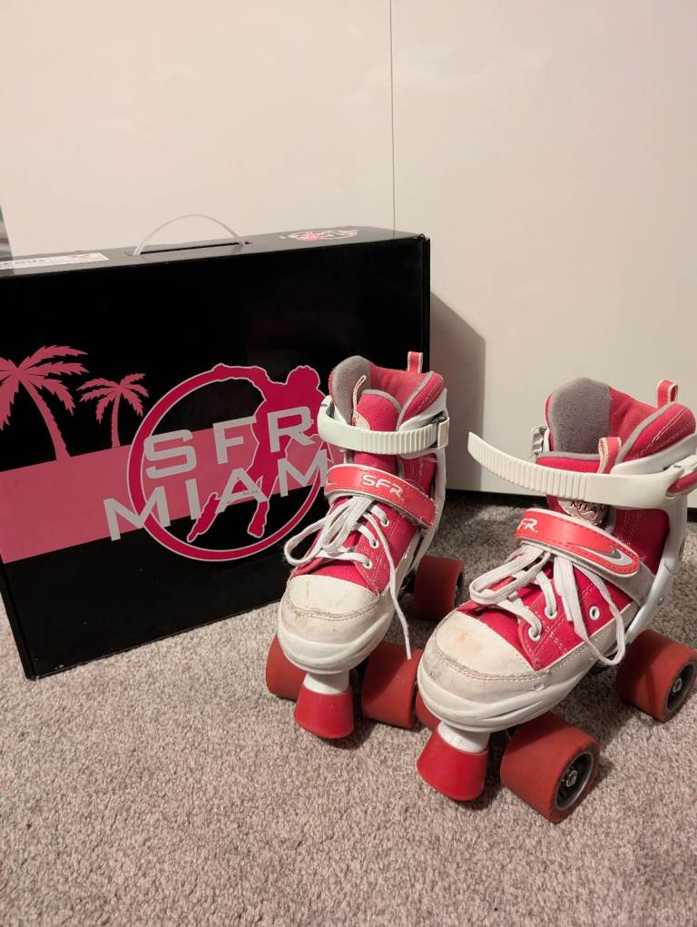 Adjustable quad rollerskates size 12-2