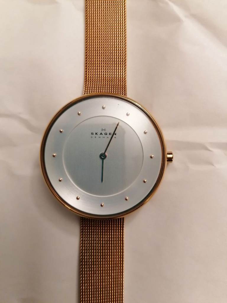 Skagen SKW2142 Ladies Rose Gold Stainless Steel Wristwatch. Never worn