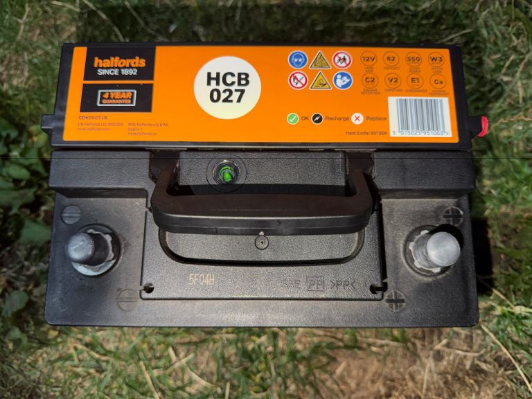 Battery from a mk6 golf 62 plate
