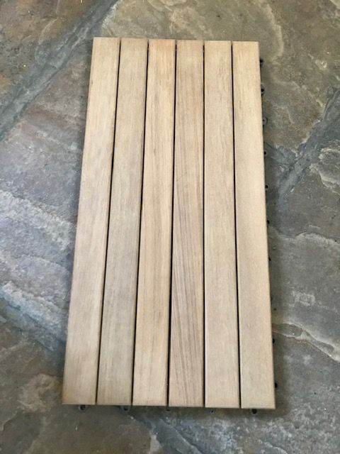 ‘A’ Grade Interlocking Teak Tiles 300 x 600 x 24mm 