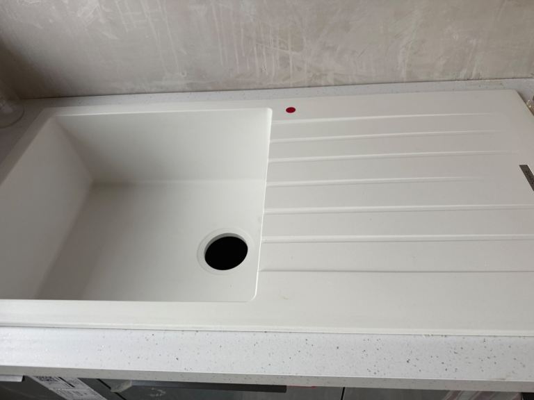 Messina RVS white composite - 1 bowl sink