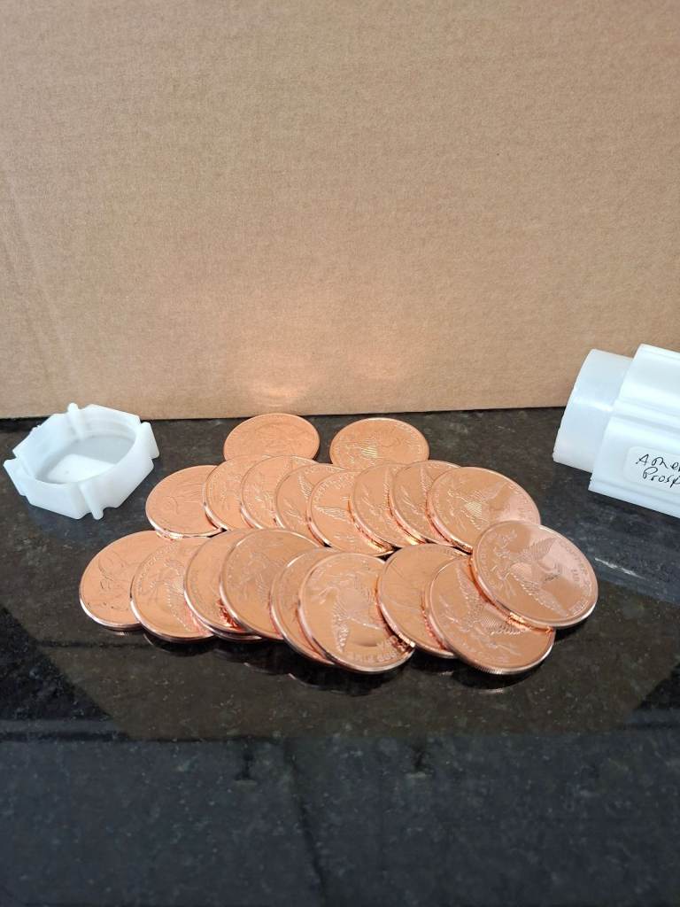 20 x 1oz .999 fine copper rounds varius designs available 